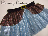 Happy inspired women's sparkle running skirt