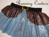 Happy inspired women's sparkle running skirt