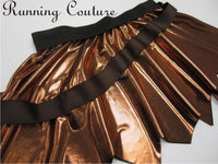 Hercules or Chewy inspired women's shimmer/metallic running skirt