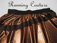 Hercules or Chewy inspired women's shimmer/metallic running skirt