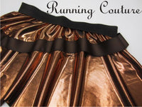 Hercules or Chewy inspired women's shimmer/metallic running skirt