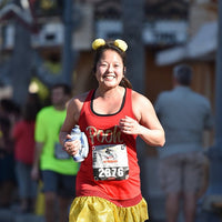 Winnie the Pooh inspired sparkle women's running skirt