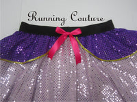 Rapunzel inspired women's sparkle running skirt