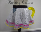 Chip mug inspired sparkle women's running skirt