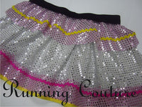 Mrs. Potts inspired sparkle women's running skirt