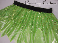 Tinker Fairy or Mike Monster university Inspired women's metallic running skirt