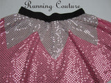 Pink Sleeping Princess inspired women's sparkle running skirt