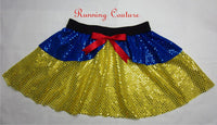 Snow White inspired women's running skirt