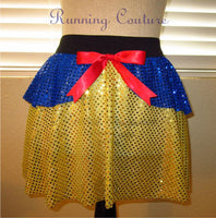 Snow White inspired women's running skirt