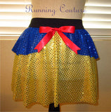 Snow White inspired women's running skirt