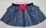 2X/3X  Bibbidi fairy Godmother inspired sparkle women's running skirt