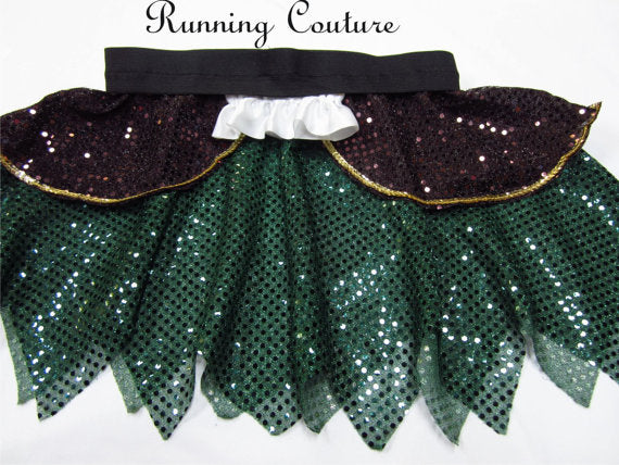 Zarina Pirate Fairy inspired sparkle women's running skirt