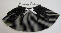 Jack inspired sparkle/organza women's running skirt. Halloween king