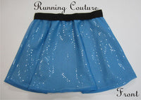 Wendy Darling inspired women's sparkle running skirt