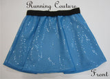 Wendy Darling inspired women's sparkle running skirt