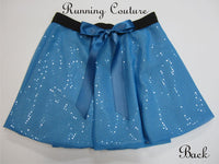 Wendy Darling inspired women's sparkle running skirt