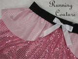 Pink Sleeping Princess inspired women's sparkle running skirt