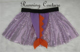 Figment inspired women's sparkle running skirt. Dragon