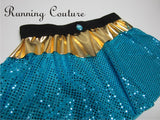 Arabian Night Princess inspired sparkle women's running skirt