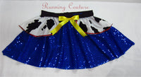 Cowgirl Toy inspired sparkle women's running skirt