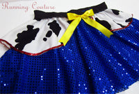 Cowgirl Toy inspired sparkle women's running skirt