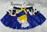 Cowgirl Toy inspired sparkle women's running skirt