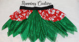 Hawaiian inspired women's sparkle running skirt