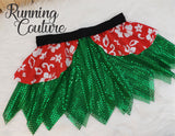 Hawaiian inspired women's sparkle running skirt