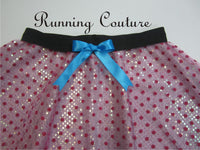 Bo Peep inspired sparkle women's running skirt