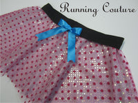 Bo Peep inspired sparkle women's running skirt