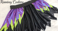 2X/3X Maleficent inspired women's shimmer/metallic running skirt