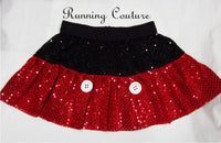 Mouse inspired women's sparkle running skirt