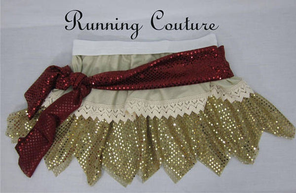 READY TO SHIP Mo Anna inspired women's sparkle running skirt