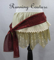 READY TO SHIP Mo Anna inspired women's sparkle running skirt