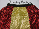 Dragon inspired women's spandex running skirt.