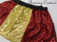 Dragon inspired women's spandex running skirt.