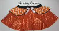 Clown Fish inspired women's sparkle running skirt.