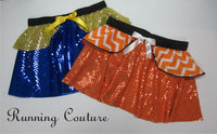 Clown Fish inspired women's sparkle running skirt.