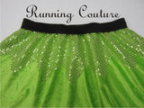 Fairy Tinker Bell Inspired women's velvet running skirt