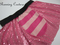 Piglet inspired sparkle women's running skirt