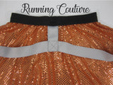 Pilot inspired women's sparkle running skirt