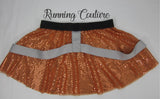 Pilot inspired women's sparkle running skirt