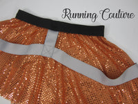 Pilot inspired women's sparkle running skirt