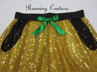 Yellow Dog Mouse friend inspired women's sparkle running skirt