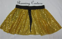 Yellow Dog Mouse friend inspired women's sparkle running skirt