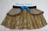 Pocahontas inspired women's sparkle running skirt