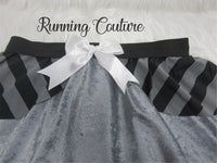 Raccoon inspired women's velvet running skirt