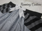 Raccoon inspired women's velvet running skirt