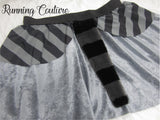 Raccoon inspired women's velvet running skirt