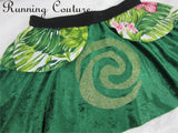 Te Fiti inspired women's velvet running skirt